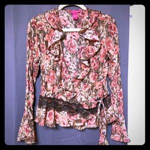 Sunny Leigh Ruffled Wrap Top